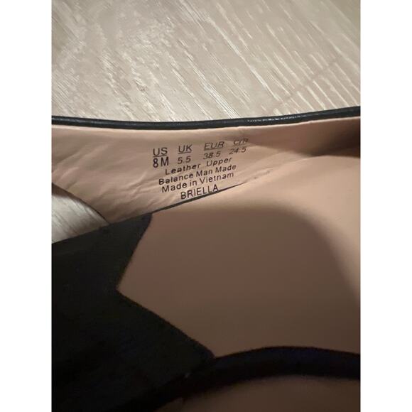 Franco Sarto Briella Pointed Toe Slingback Flats Size 8 M Black - Picture 5 of 5